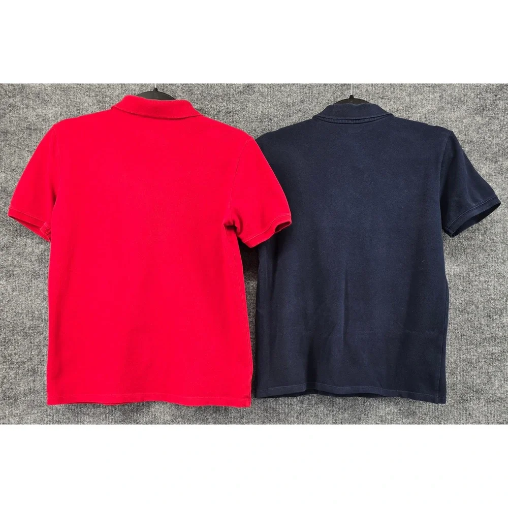 Lot of 5 Boys School Uniform  Polos Sz XL 14-16 Red Navy Blue Old Navy Pique